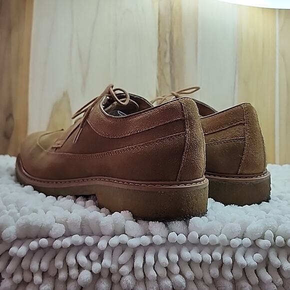 BLACK BROWN 1826 BOONE SUEDE OXFORDS WINGTIP MENS SIZE 8.5 NICE ELEGANT SHOES - Picture 10 of 16